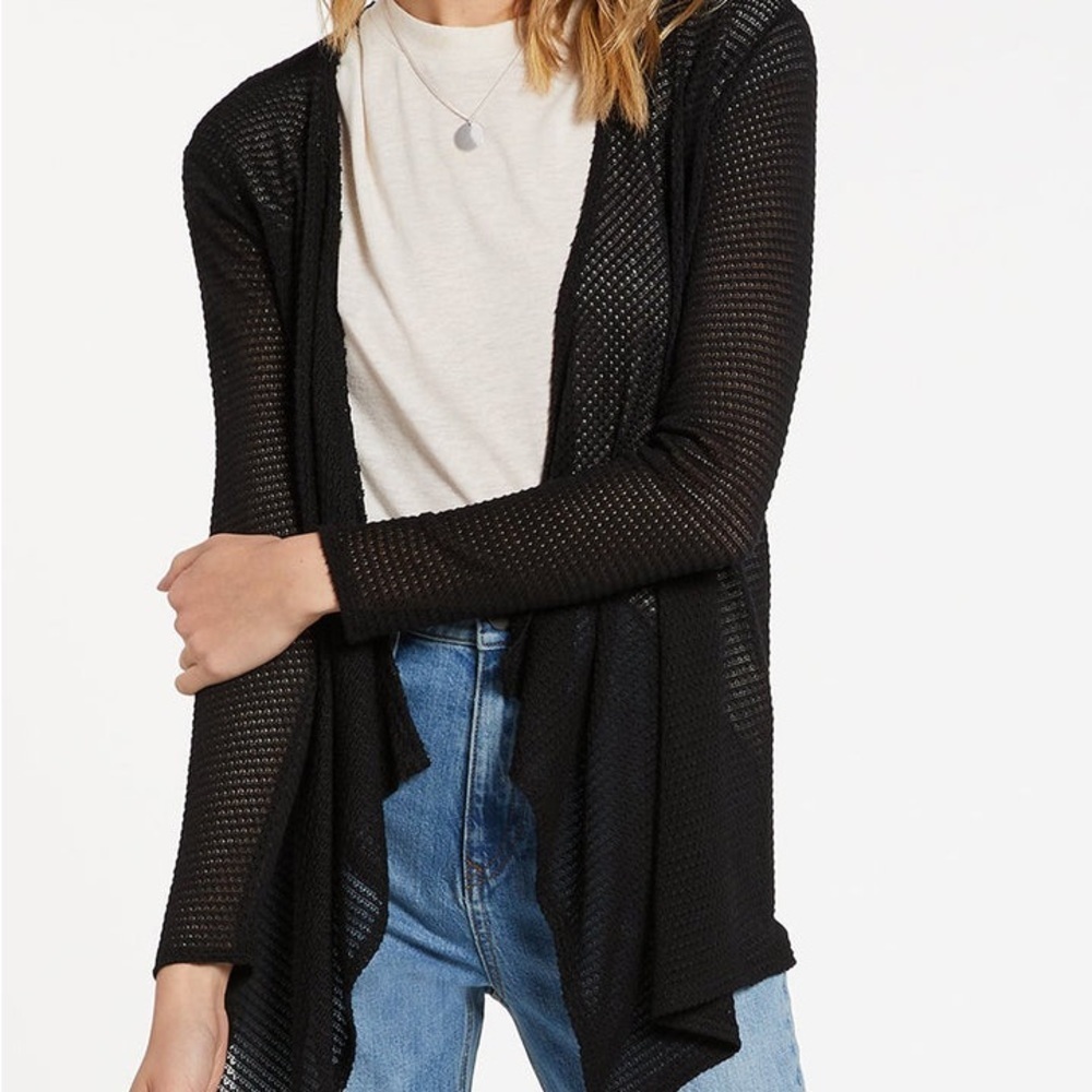 Volcom Go Go Wrap Cardigan in Black
